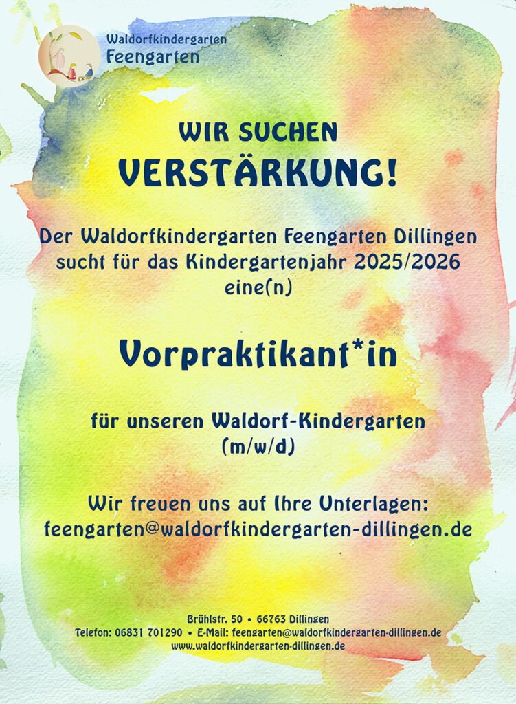 Stellenangebot Vorpraktikant*in